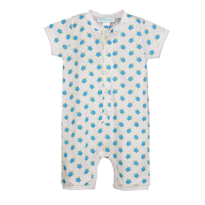 Henley Romper - Sea Turtle Tango