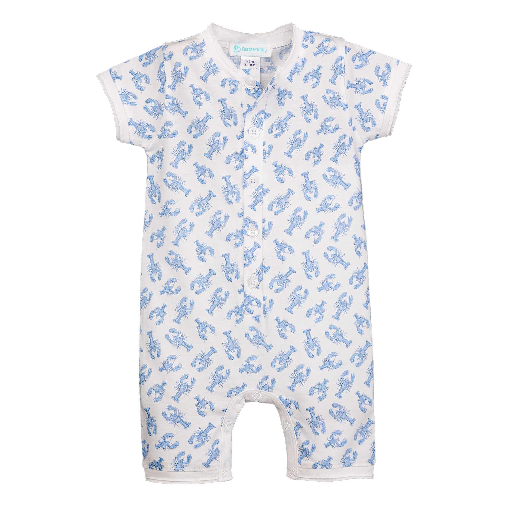 Henley Romper - Crustacean Craze